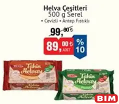 SEREL HELVA ÇEŞİTLERİ 500 G fiyat ve kampanya bilgisi